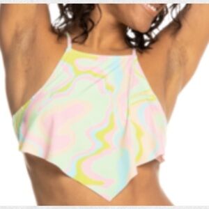 Roxy Tropics Hype Ladies Bikini Crop Top XL